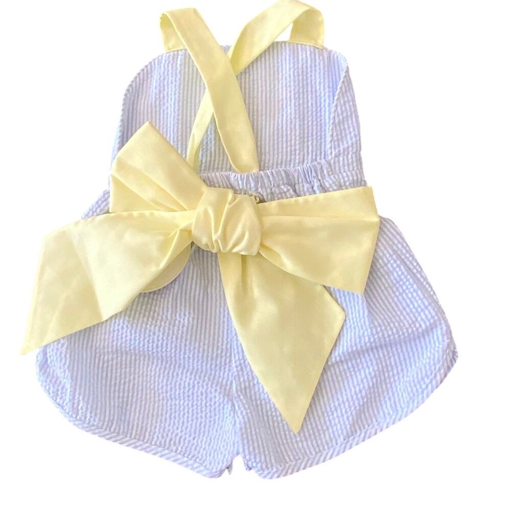 Zuccini Kids  Seersucker Sunshine overalls‎ NWT size 18mo